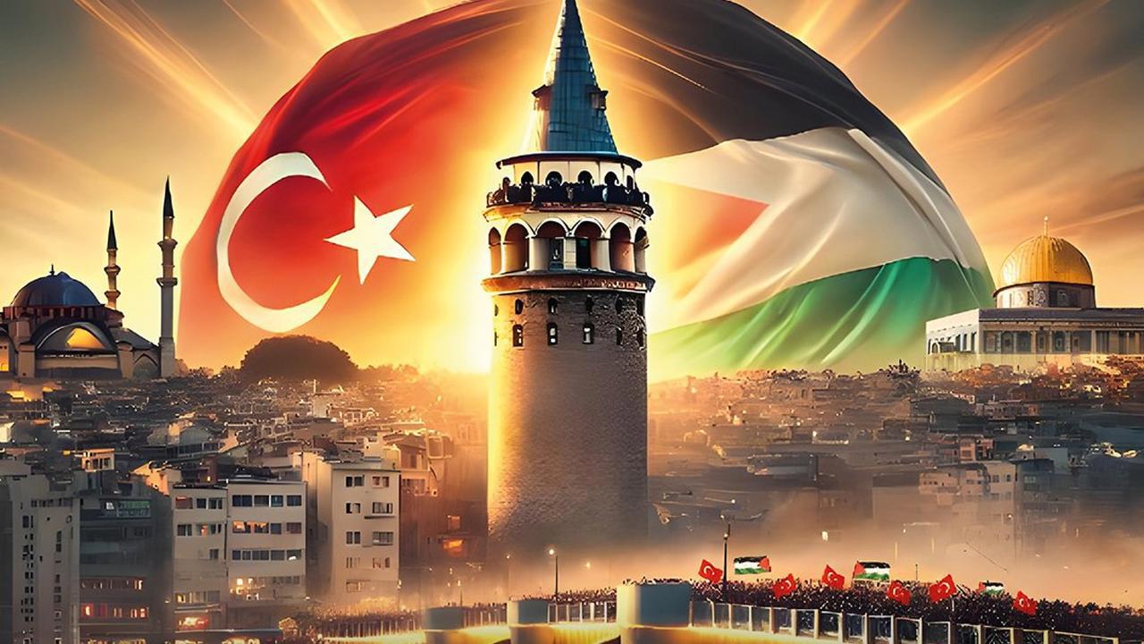İstanbul'da Filistin Dayanışması İçin Eylem Düzenlendi