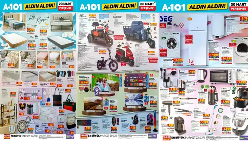Mart Ayının Merakla Beklenen A101 Aktüel Kataloğu Yayınlandı!