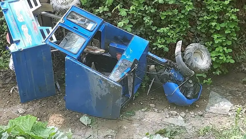 Kontrolden Çıkan Pat Pat Dereye Devrildi: Hayat Kurtaran Müdahale
