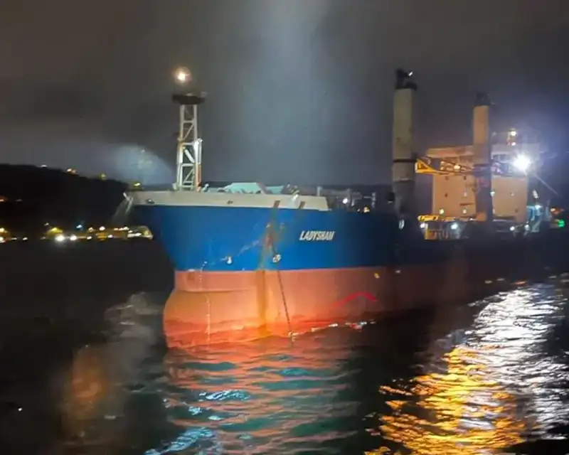 İstanbul Boğazı'nda Kuru Yük Gemisi Arıza Yaptı: Denizde Kaos Anları