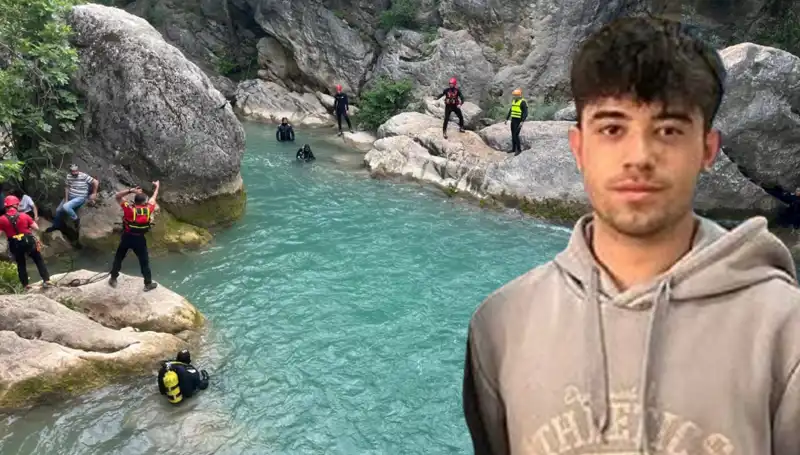 Kayonda Suya Düşen Muhammet İçin Arama Kurtarma Faaliyetleri Sürüyor